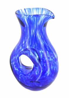 Cobalt Confetti Tuscany Pierced Pitcher